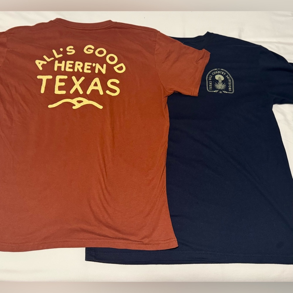 Two Texas Hill Country Provisions Men’s Graphic Shirts - Xl